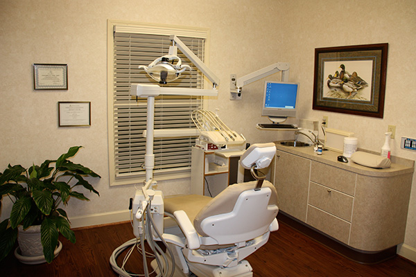 Patient room prepared for the day